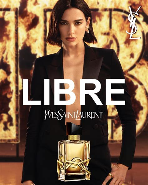 libre ysl advert model.